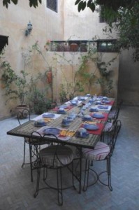 Riad Norma Breakfast Table