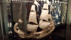 Ivory carved ship