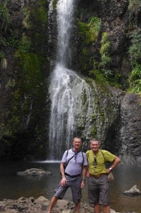 at Kitekite falls