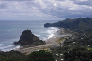 First sight of Piha