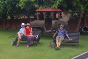 Mark & Garry with Richard C @ Amazing Bagan Resort