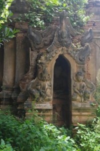 Entry to stupa - carving still great