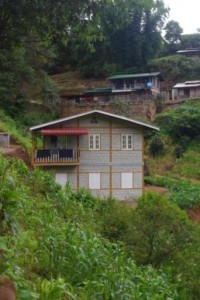 New house in the mountains