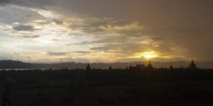 Sunset over the Ayeyerwady