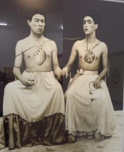 Photograph based on the portrait of Frida Kahlo and Diego Rivera